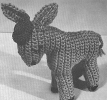 Crocheted Donkey