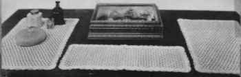 Crocheted Dresser Set