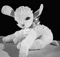 Crocheted Stuffed Lamb