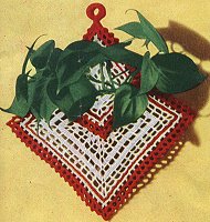 Crocheted Plant Holder Decor Pattern