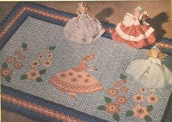 Sunbonnet Sue Crocheted Rug