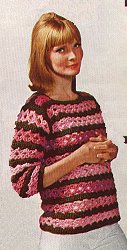 Long sleeve sweater crochet pattern
